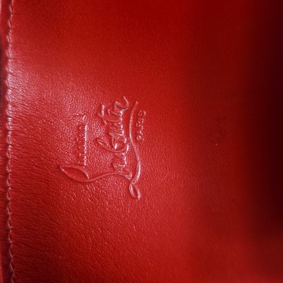 Christian Loubutin Panettone Gray Zip-Around Wallet - Picture 7 of 16